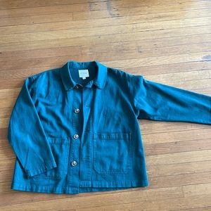 Green chore jacket
